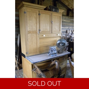 Vintage Oak Hoosier Napanee Cabinet